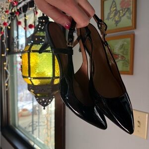 Calvin Klein Collection Black Patent Heels